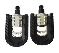 SparklWLeaf 1Pair Mountain Bike Pedals Aluminum Alloy Folding Pedal Bicycle Pedal Labor-saving With Safety Reflective Sheet Bicycle Parts for bicycle