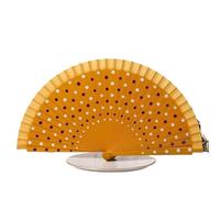 SparklWLeaf 1pc Dance Performance Wooden Fans Wedding Decoration Clothing Accessories Folding Fan for Wedding Favors Party DIY Home Wall Decoration(Color 11)