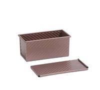SparklWLeaf 1pc Large Oblong Bread Box with Lid Non-Stick Toast Mold for Cake, and Pastry Baking for Homemade Bread, Cakes
