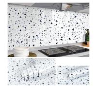 SparklWLeaf Kitchen Oil Proof Wallpaper 10M x 80CM Marble Self Adhesive Wallpaper Waterproof Oil Proof Kitchen Stickers(Color 12,60cm x 10m)