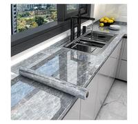 SparklWLeaf Kitchen Oil Proof Wallpaper 10M x 80CM Marble Self Adhesive Wallpaper Waterproof Oil Proof Kitchen Stickers(Color 2,80cm x 5m)