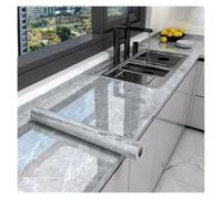 SparklWLeaf Kitchen Oil Proof Wallpaper 10M x 80CM Marble Self Adhesive Wallpaper Waterproof Oil Proof Kitchen Stickers(Color 3,60cm x 10m)