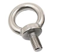 SparklWLeaf Lifting Eye Bolt 1 Pcs Eye Bolt M10 M12 M14 M16 M18 M20 M24 304 Stainless Steel Marine Ring Loop Hole for Cable Rope Bolts Lifting Screw(M10,120MM_1 PCS)