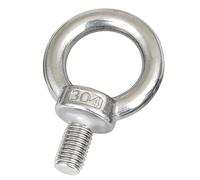 SparklWLeaf Lifting Eye Bolt 10Pcs M8 M10 304 Stainless Steel Marine Lifting Eye Screws Ring Loop Hole for Cable Rope Eyebolt(M8)
