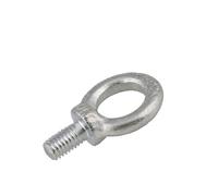 SparklWLeaf Lifting Eye Bolt 2Pcs M10*20/25/30/40/50mm White Zinc Plated Bolt Lifting Eye Articulated Ship Lock(25mm)