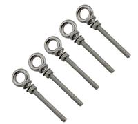 SparklWLeaf Lifting Eye Bolt 5Pcs M6 M8 M10 316Stainless Marine Heavy Lifting Long Eye Bolt for Cable Rope(M8)