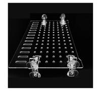 SparklWLeaf Transparent Aquarium Fry Cover Water Tank Microporous Baffle Mesh Isolation Board Fish Divider with Fixed Buckle and Suction Cup for Aquarium(30X30Cm)