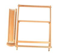 SparklWLeaf Weaving Loom 23.6" H x 21.3" W Extra-Large DIY Wood Weaving Loom Kit Multi-Craft Assemble Frame Looming Knitting Machine