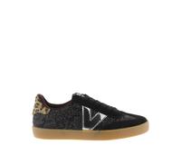 Sparkly animal print sneakers for women Victoria Berlín Ciclista Noir 40