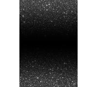 Sparkly Black Lined Journal - Elegant Notebook for Writing, Notes & Everyday Thoughts | 6x9 Stylish Glitter-Inspired Journal