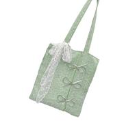 Sparkly Bows Embellished Large Capacity Shoulder Bag Practical Polyester Underarm Bags For Women Gym Travel Shopping Sparkly Butterfly Handbag For Women