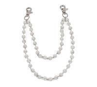 Sparkly Ceramic Beads Wallet Chain - 10mm Shiny Bohemian Purse Jean Pants Chains for Men Women Fashion Accessories, As shown in the pic, Rhinestone, No Gemstone