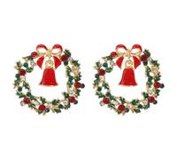 Sparkly Christmas Dangle Earrings for Women Colorful Rhinestone Christmas Tree Light Bulb Drop Earrings Fun Xmas Star Heart Earrings Holiday Outfits Jewelry Gifts, S, Zinc, No Gemstone