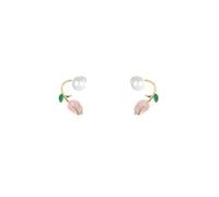 Sparkly Christmas Earrings Lymphvity Magnetotherapy Earrings Activity Hoop Acupuncture Earrings Jewelry Heart Candy Earrings (Pink, One Size)