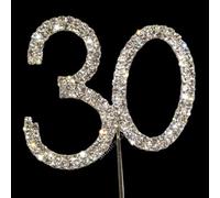 Sparkly Diamante Cake Topper Number 30 SALE PRICE