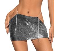 Sparkly Dresses for Women uk Alloy Short Skirt for Women Fashionable Short Dress Party Wear Comfortable Club Dresses Tutu Skirts for Women Tulle Skirt Women