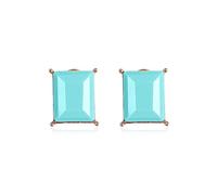 Sparkly Faceted Jewel Statement Stud Earrings - Princess Cushion Cut Sequin Confetti Square Lever, Cubic Zirconia Round, Glitter Heart, Resin, No Gemstone