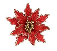 Sparkly Glitter Flower Decoration Perfect For Enhancing Christmas Ambiance at Home or During Special Events (A)