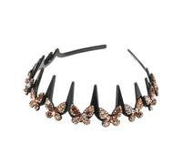 Sparkly Headbands for Women Fine Comb Teeth Elegant Butterfly