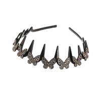 Sparkly Headbands for Women Fine Comb Teeth Elegant Butterfly