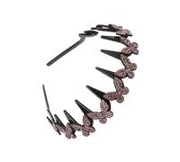 Sparkly Headbands for Women Non-Slip Elegant Wavy Butterfly