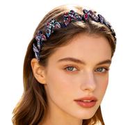 Sparkly Headbands for Women Non-Slip Elegant Wavy Butterfly