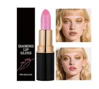 Sparkly Lip Gloss - Waterproof Cosmetics Moisturizing Beauty - Makeup Lipstick Glossy Lip Stain - for Ladies Girls Wife Girlfriend Daily Travel Dating Work Commuting Wedding