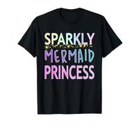 Sparkly Mermaid Princess Tshirt for Women and Girls T-Shirt