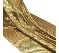 Sparkly Metal Mesh Fabric, 45 x 150 cm, Chainmail Jewelry Dress Craft Bag Making