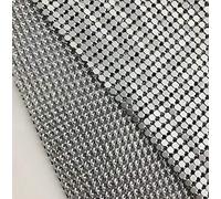 Sparkly Metal Mesh Fabric Chainmail Jewelry Making Metal Mesh Fabric DIY Make a Bra Cape and Pants (Silver)
