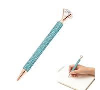 Sparkly Pens | Ballpoint Push-Button Writing Tool with Large Gem | Women Fancy Pens | for Daily Writing Quotes Desk Word Work Offices Friend Coworkers Teacher Nurse