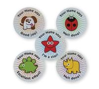 Sparkly Personalised Reward Stickers - Mixed Image & Mixed Character from The Sticker Factory