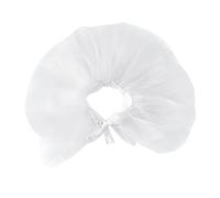 Sparkly Silk Pet Skirt for Dogs and Cats - Colorful Strap Design for Stylish Outfits (White, M)