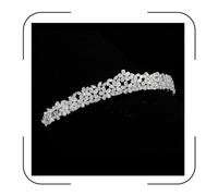 Sparkly Small Zircon Wedding Crowns and Tiaras for Women Cubic Zirconia Quinceanera Crown Sweet 16 Tiara Little Silver Gold Headband Crystal Headpieces Coronas Para 15 Anos Quinceaneras 2023 (Silver