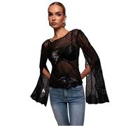 Sparkly Star Cape Women Goddiva Noir 38
