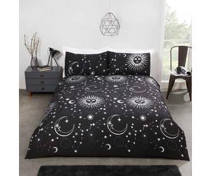 Sparkly Stars Glitter Celestial Astronomy Duvet Cover Bedding Set All Sizes