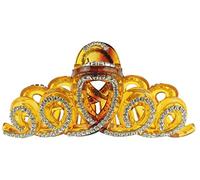 Sparkly Women Girls Thick Curly Long Hair X-Large Big Crystal Diamante Rhinestone Gems Bulldog Wave Jaw Clip Octopus Clamp Grip Bridal Wedding Party Styling Claw Butterfly Claw Swirly Doodles (Brown)