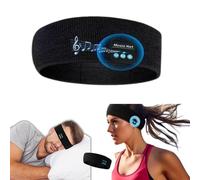 SPARKLYGIFTS Bluetooth Headband Headphones Wireless Sleep Headphones Adjustable Sport Headband with Hands-Free Calling Waterproof for Sleep Relaxation Travel Insomnia Relief (Black)
