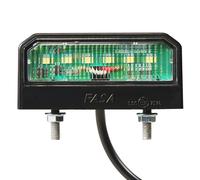 SPARKMOTO 1 x LED Trailer License Plate Lights, ECE Approval UK Road Standard Trailer Number Plate Lights, 12V 24V Universal, IP67 Waterproof, Cool White Bright LED License Number Plate Lamps.