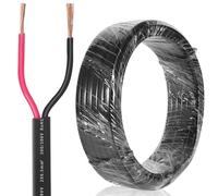 SPARKMOTO 2 Pin Trailer Cable,Trailer Lighting Cable 2 core,Vehicle 2 Core Flat Cable For Trailer Caravan, 80V 24V 12V 2 Pin Flat Cable 5M 0,5mm²