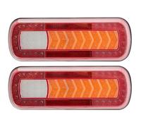 SPARKMOTO 2 x Multifunctional Led Trailer Lights 12V 24V Universal,Waterproof Trailer Tail lamps,LED Trailer Rear Lights for Truck Lorry Vans Caravan