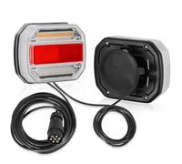 SPARKMOTO LED Trailer Lights Kit Magnetic, 12V 24V Universal LED Towing Tail Lights For Trailer, Caravan, Led Trailer Tail Lights With Magnets And Cable