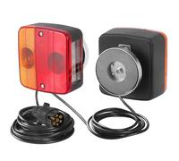 SPARKMOTO Magnetic Trailer Light Set, 12V Magnetic trailer board lights,Trailer Rear Wiring Light Kit Magnetic Tail Lights With 7pin Plug And 7.5m Cable,Non-led trailer lamp