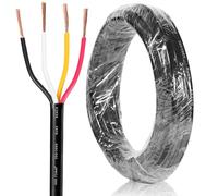 SPARKMOTO Round 4 Core Trailer Cable,Trailer Lighting Cable 4 pin,Vehicle 4 Pin Cable For Trailer Caravan, Towing Tail Lights Cable, 80V 24V 12V 4 Core Cable 20M 4x0,75 mm²