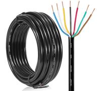 SPARKMOTO Round 7 Core Trailer Cable,Trailer Lighting Cable 7 pin,Vehicle 7 Core Cable For Trailer Caravan, Towing Cable 7 Core, 80V 24V 12V 7 Core Cable 15M 7x0,5 mm²