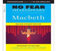 SparkNotes Macbeth: No Fear Shakespeare Deluxe Student Edition Paperback Book in White SparkNotes White