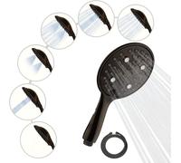 SparkPod 6-Function High Pressure Shower Head - 6" Wide Angle Handheld Shower Head Set with Brass Swivel Ball Bracket and 70 Inch Long Hose - Luxury Design (6 Function, Oil Rubbed Bronze)