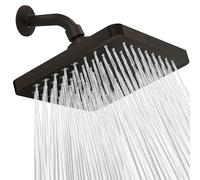 SparkPod Fixed Shower Head - High Pressure Rain - Luxury Modern Look - Easy No-Tool Installation -Perfect Adjustable Replacement for Your Bathroom Shower Heads (20 cm Square,Vintage Oil-Rubbed Bronze)