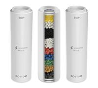 SparkPod Shower Filter Cartridge for 5" 10-Function Filtered Handheld Shower Head - Suitable for People with Sensitive and Dry Skin and Scalp, Filters Chlorine and Impurities (3 PC)