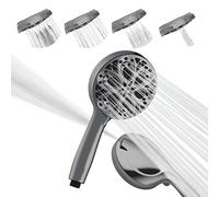 SparkPod Shower Head High Pressure and 10 Spray Settings - Luxury 5" Handheld High Power Shower Heads with High Pressure Jets - Showerhead and 10 Functions - Charcoal Grey (No Filter)